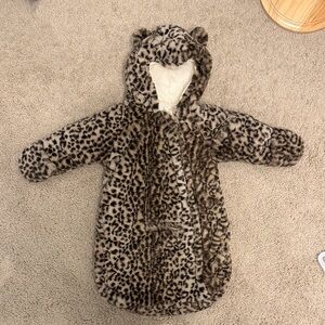 Carter's Fuzzy Animal Print Baby Suit